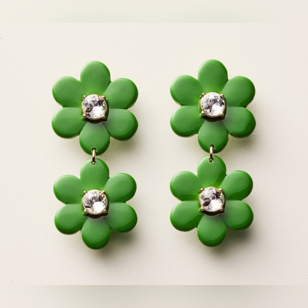 Kate Spade x Target floral linear earrings